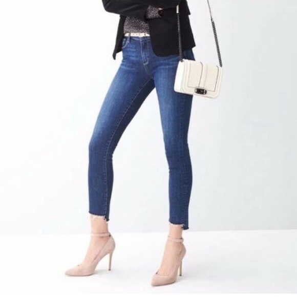 PAIGE Skyline Ankle Peg Raw Step Hem Jeans Size 30 - Picture 12 of 12